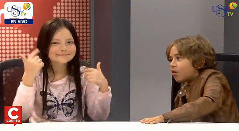 Francisca Aronsson y Matias Raygada hicieron de las suyas en entrevista [VIDEO] 