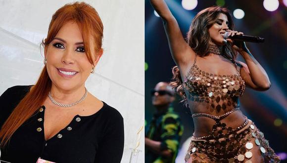 Magaly Medina destaca actuación de Yahaira Plasencia en los Premios Juventud. (Foto: Composición)