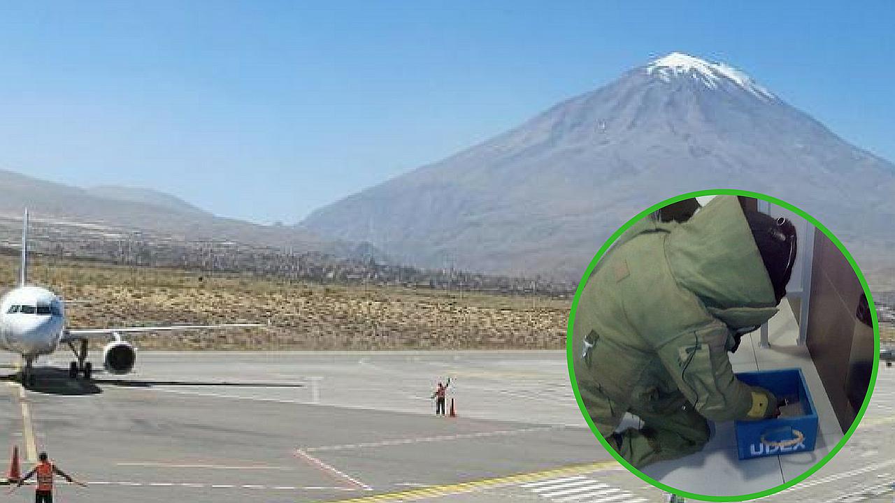 Arequipa: Momento de tensión se vivió tras hallazgo de granada en Aeropuerto Internacional