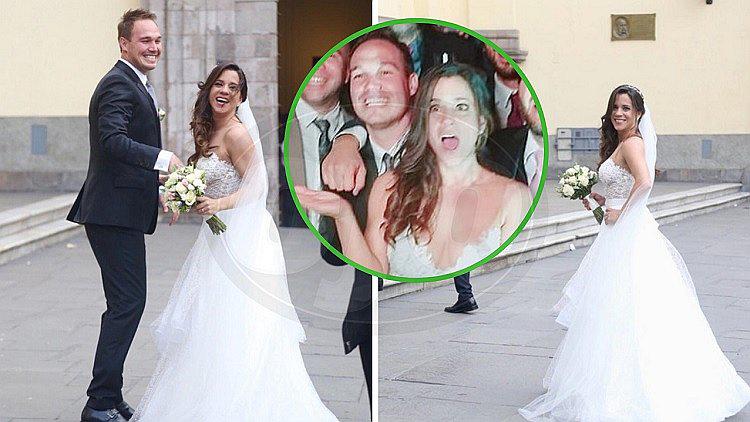 ​Vanessa Terkes luce dos vestidos de novia en su boda religiosa con George Forsyth (FOTOS)