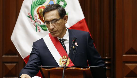 El presidente Martín Vizcarra afronta una moción de vacancia en el Congreso. (Foto: Presidencia)