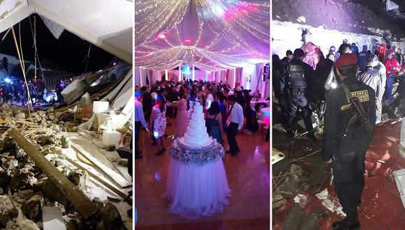Así fue la trágica caída de una pared que dejó al menos 15 muertos en una boda