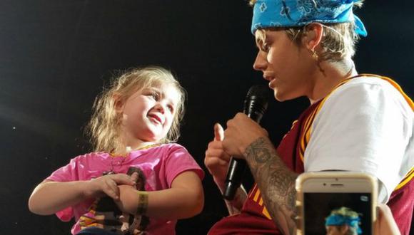 ¡Awww! Justin Bieber le cantó a una pequeñita en pleno concierto [VIDEO]