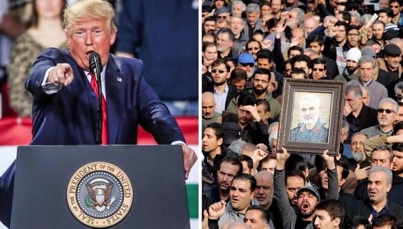 Irán “ofrece recompensa de US$ 80 millones por la cabeza de Donald Trump” tras muerte del general Qasem Soleimani. (EFE))