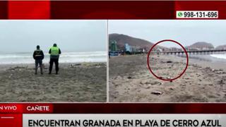 Cañete: encuentran granada de guerra tipo “piña” en playa Cerro Azul | VIDEO