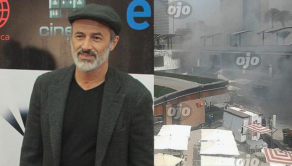Carlos Alcántara: se creyó que estaba atrapado en incendio de Larcomar, pero respondió esto