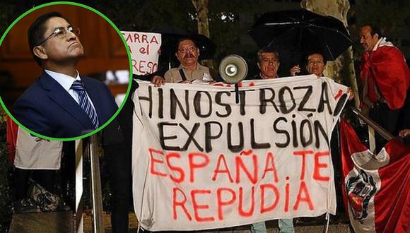 Encarcelan a César Hinostroza y peruanos en España piden que lo devuelvan