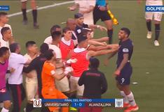 Universitario 1 - 0 Alianza Lima: ‘Clásico’ del fútbol peruano terminó en pelea | VIDEO 