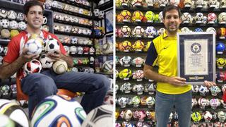 Coleccionista alcanza récord mundial Guinness al reunir 1230 pelotas de fútbol diferentes | VIDEO