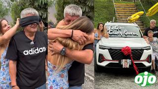 Alejandra Baigorria hace llorar a su padre al regalarle ‘camionetón’: “Te mereces eso y más”