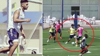 Carlos Zambrano entrenó con Boca Juniors y sus compañeros no le dejaron tocar la pelota en el ‘camotito’ | VIDEO 