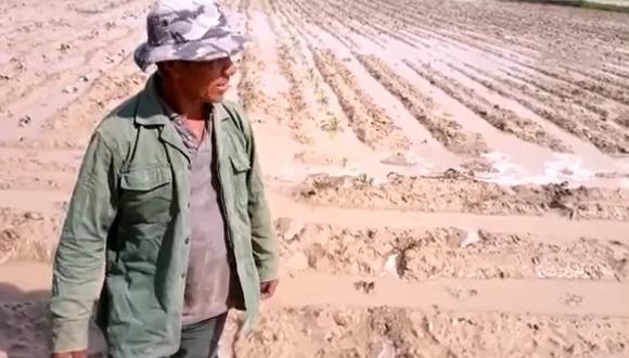 Ica: según los agricultores, las autoridades locales y regionales no apoyan en el mantenimiento del río en el distrito de Ocucaje. (Foto: Captura de video)