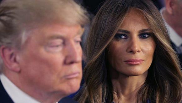 Melania Trump rechaza tomar la mano de Donald Trump en público