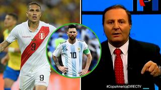 Periodista argentino orgulloso de Perú: "se pensaba ver en la final a Messi pero se vio a Guerrero"