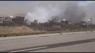 Así fue el masivo choque de al menos 60 vehículos en EE.UU. tras tormenta de arena y que dejó 6 muertos [VIDEO]