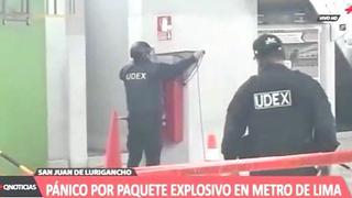 Pánico por supuesto paquete explosivo en Metro de Lima de San Juan de Lurigancho 