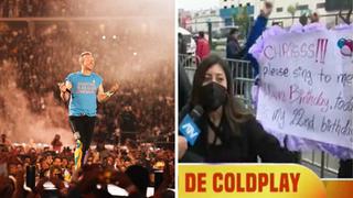Coldplay: Fanática pide a Chris Martin que le cante Happy Birthday en su concierto de esta noche