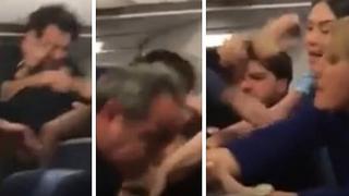 YouTube: broncaza en avión obliga a aterrizaje de emergencia en... (VIDEO)