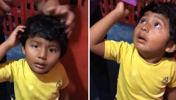 Cortan cabello a un niñito "de mentira" y su reacción enternece Internet (VIDEO)