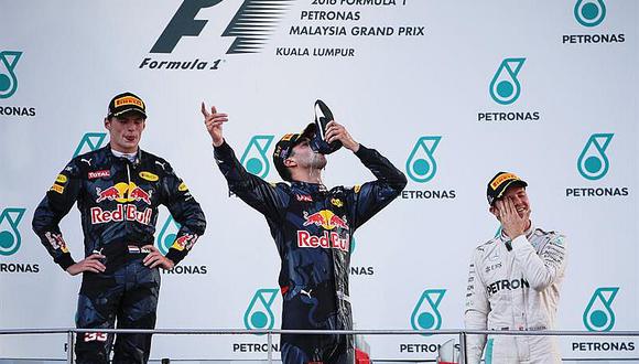Fórmula 1: Ricciardo gana y Rosberg es más líder al abandonar Hamilton 