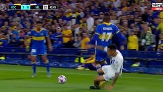 Luis Advíncula recibió una agresiva falta en el Boca Juniors vs. Vélez y todo terminó en pelea | VIDEO