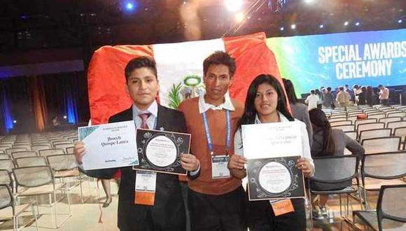 Escolares peruanos destacan en feria internacional de ciencia e ingeniería