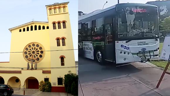 Conoce el recorrido que harán buses gratuitos en San Isidro este Jueves Santo. Foto: composición