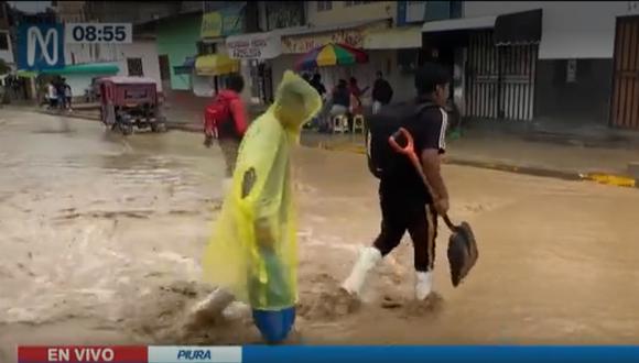 Intensas lluvias afectan decenas de viviendas en Piura. Foto: Canal N