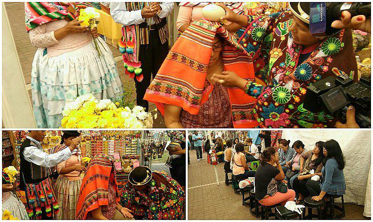 Año Nuevo: hacen largas colas por baños de florecimiento y cábalas 