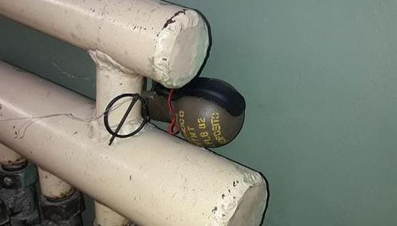 ​Encuentran una granada con una trampa dentro de un hospital