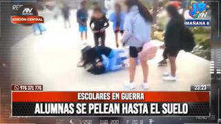 Áncash: escolares se agarran a golpes en el suelo tras salir de clases