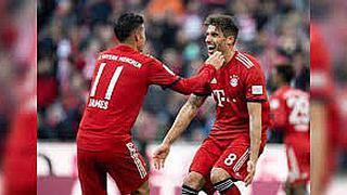 ​Bundesliga: A pase de James Rodríguez, Javi Martínez da triunfo al Bayern
