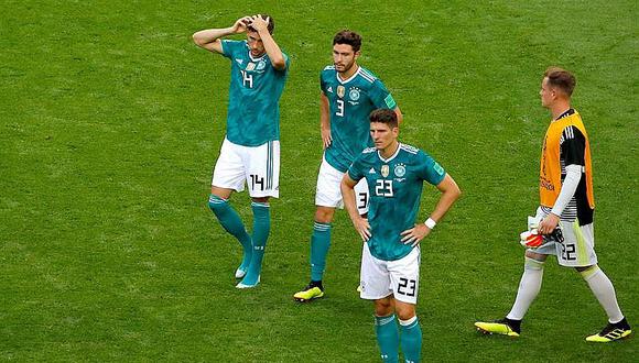 Alemania queda eliminada de Rusia 2018 tras perder ante Corea del Sur por 2-0 