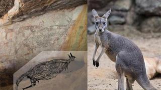 Australia: Un canguro de dos metros y con más de 17 mil años, así el arte rupestre más antiguo