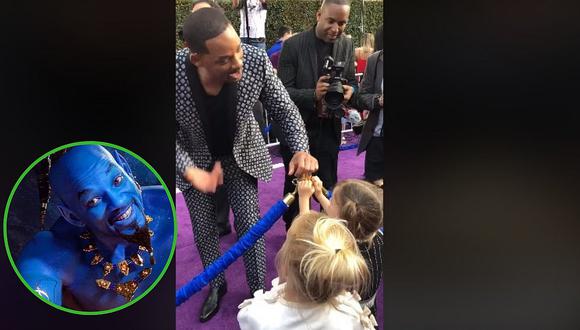 Will Smith explica a niñas por qué no puede usar magia como en la película "Aladdin"│VIDEO