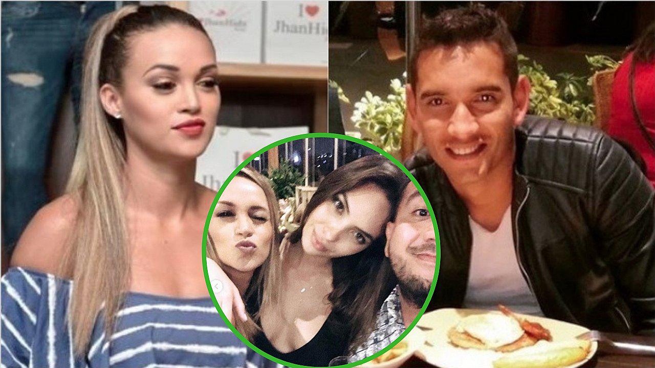 Angie Arizaga y primo de Yaco Eskenazi se vuelven a ver en cumpleaños del exguerrero (FOTOS Y VÍDEO)