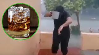 Joven sale a buscar hielo para su trago durante granizo en Argentina (VIDEO)