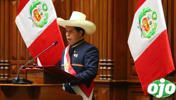 Pedro Castillo, presidente de la República, anunció la creación del Ministerio de Ciencia, Tecnología e Innovación. (Foto: Congreso de la República)