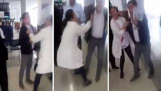 Mujer en Huancayo agrede a médico y lo acusa de negligencia | VIDEO