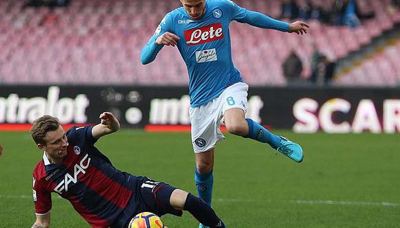 ​Nápoles recupera liderato en la Serie A con 3-1 sobre Bolonia