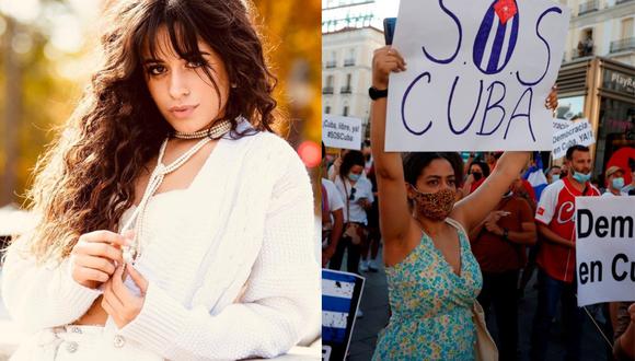 Camila Cabello recurrió a sus redes sociales para expresar su respaldo al pueblo cubano. (Foto: @camila_cabello/EFE).