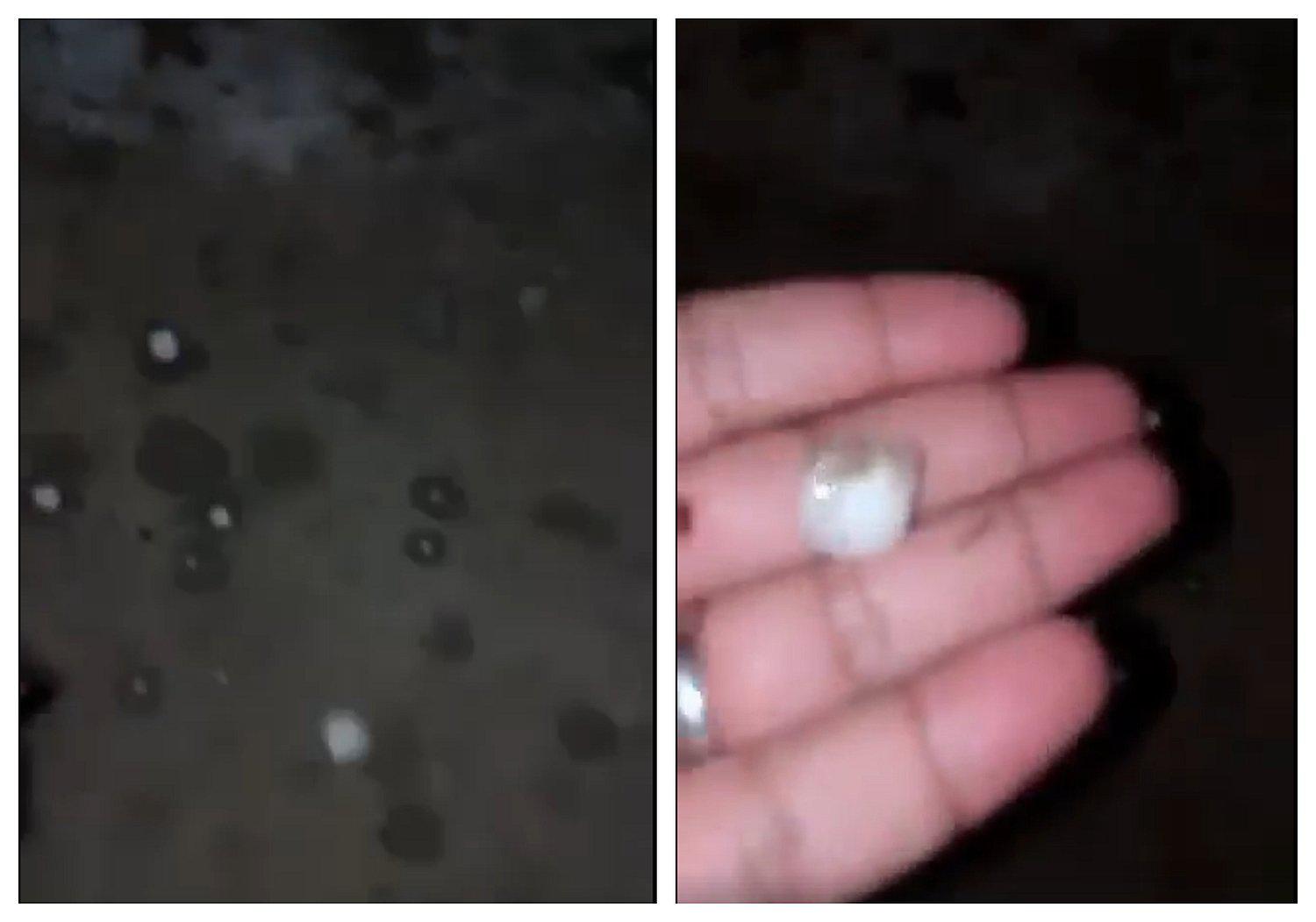 Cae inusual granizada en Tambo de Mora y Sunampe en Chincha (VIDEO Y FOTOS)