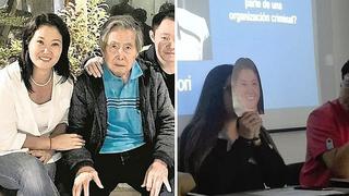 Keiko Fujimori: universitarios usan máscara de ella y de Alberto Fujimori en examen