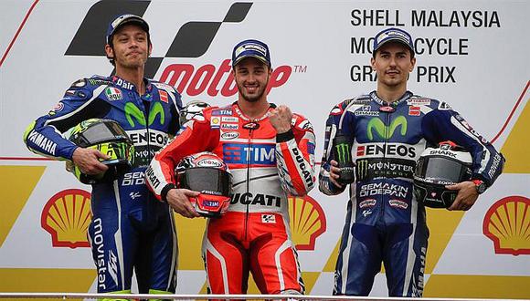 MotoGP: Andrea Dovizioso vence en Malasia y Valentino Rossi es segundo