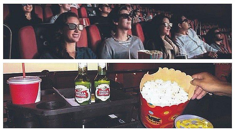 Ingreso libre de alimentos al cine incluye también bebidas alcohólicas