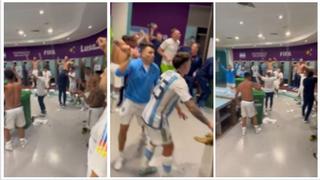 Felicitad total: el eufórico festejo de Argentina en el camerino | VIDEO 