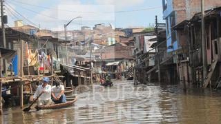 Inundación afecta varios poblados de Iquitos 