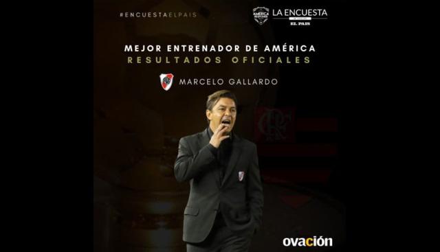 La publicación oficial que dio como ganador a Marcelo Gallardo. (Foto: El País)