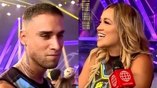 Angie Arizaga se pone nerviosa frente a Jota Benz y responde si le dedicó “Amigos no, por favor”│VIDEO