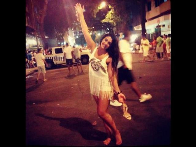 Vania Bludau recibió Año Nuevo en Brasil 